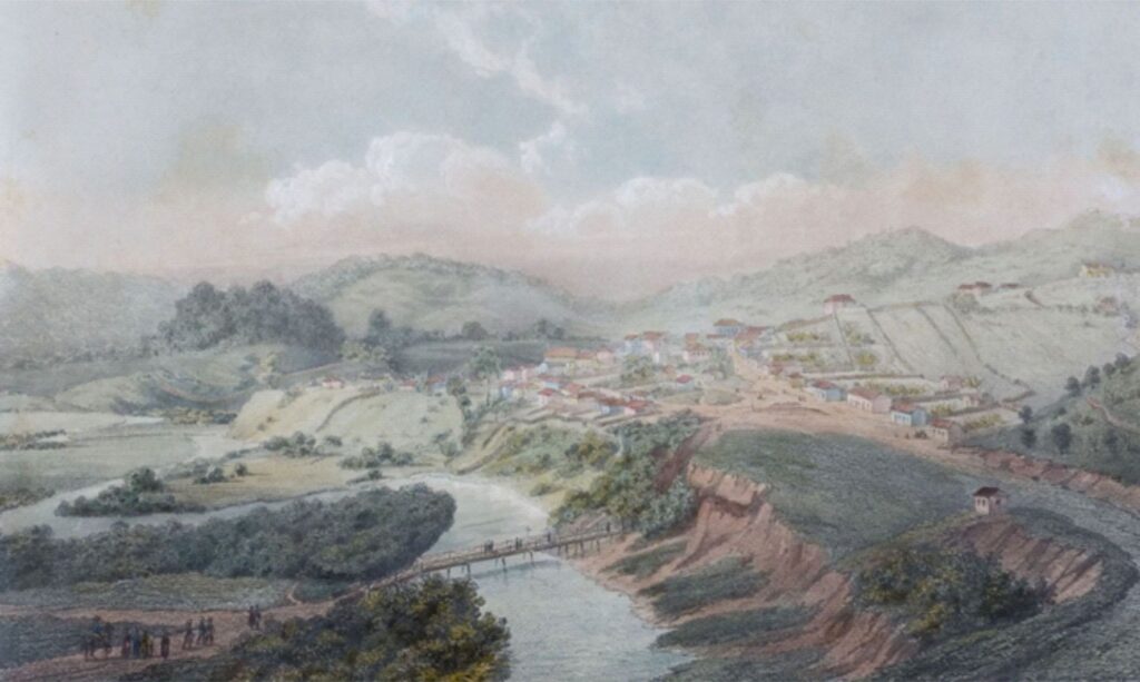 Rio Pomba segundo Hermann Burmeister, em meados do século XIX